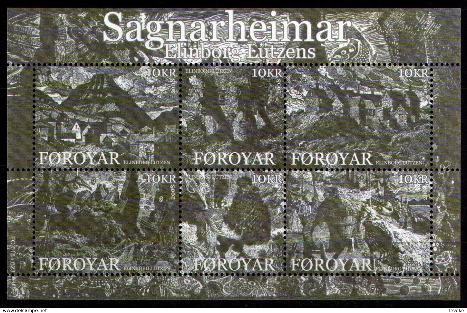 FAEROËR 2008 - MiNr. BL 21 - **/MNH - Culture - The World Of Legends - Isole Faroer