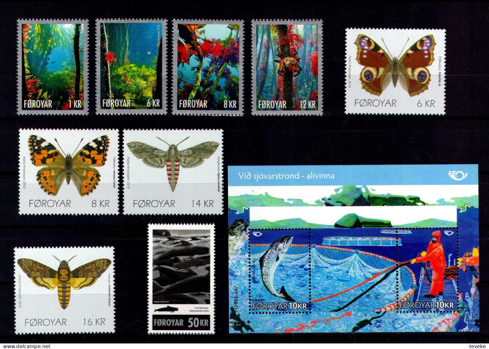 FAEROËR 2010 - MiNr. 687/711 + BL 26 - **/MNH - YEARSET - Faeroër