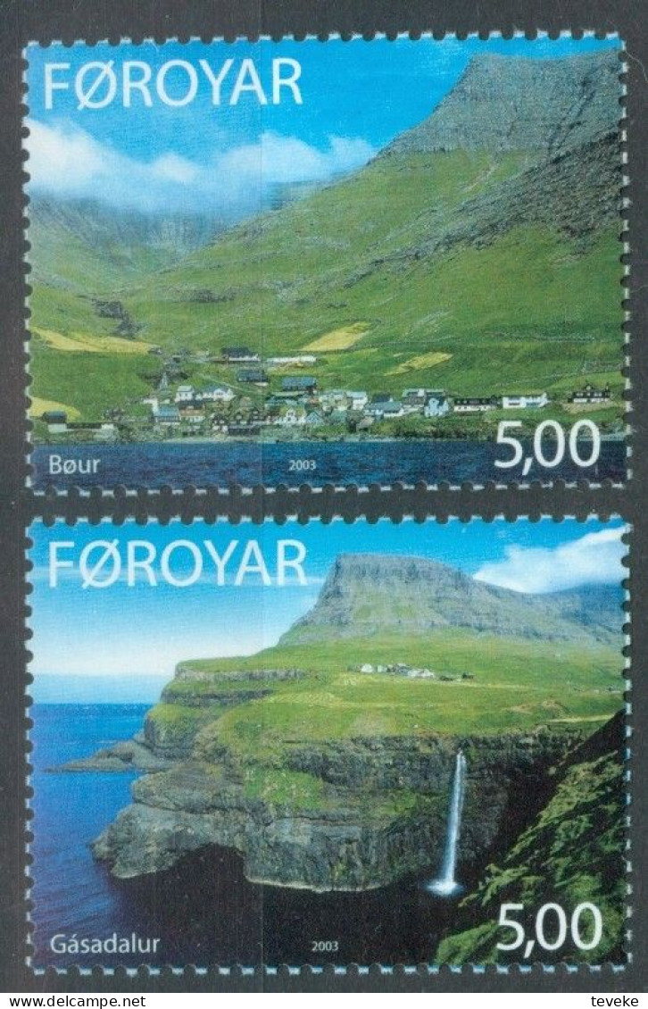 FAEROËR 2003 - MiNr. 460/461 - **/MNH - Tourism - Villages - Islas Faeroes