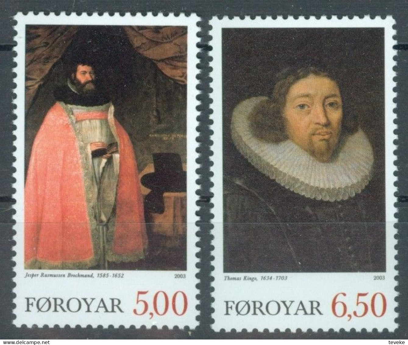 FAEROËR 2003 - MiNr. 471/472 - **/MNH - Faroese Theologians - Faeroër