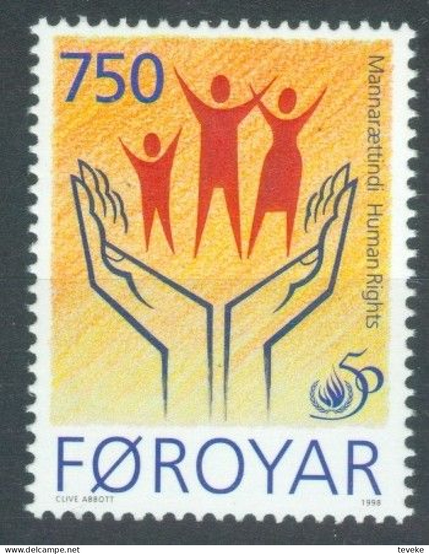 FAEROËR 1998 - MiNr. 340 - **/MNH - International Year Of Human Rights - Faeroër