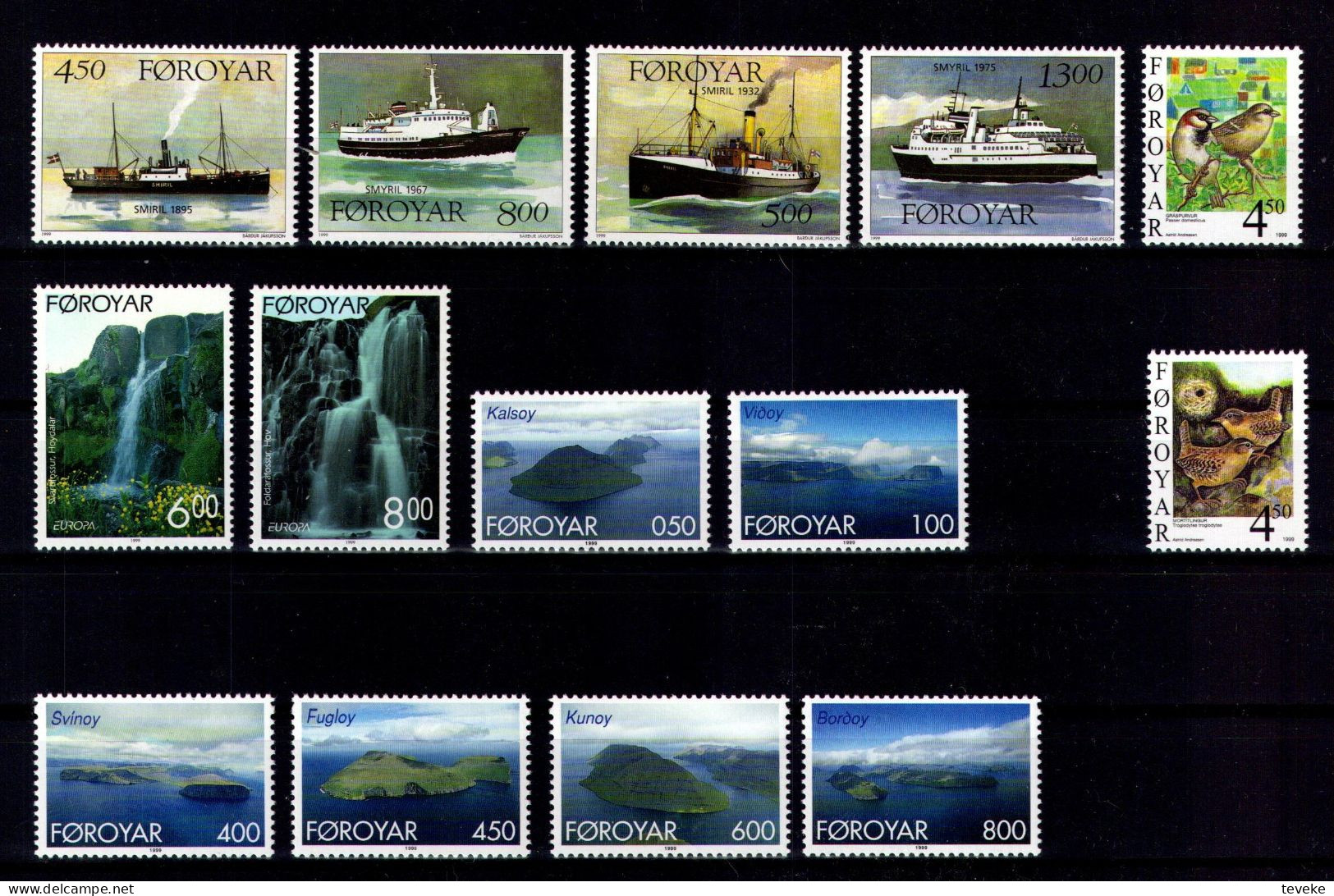 FAEROËR 1999 - MiNr. 348/367 - **/MNH - YEARSET - Faeroër