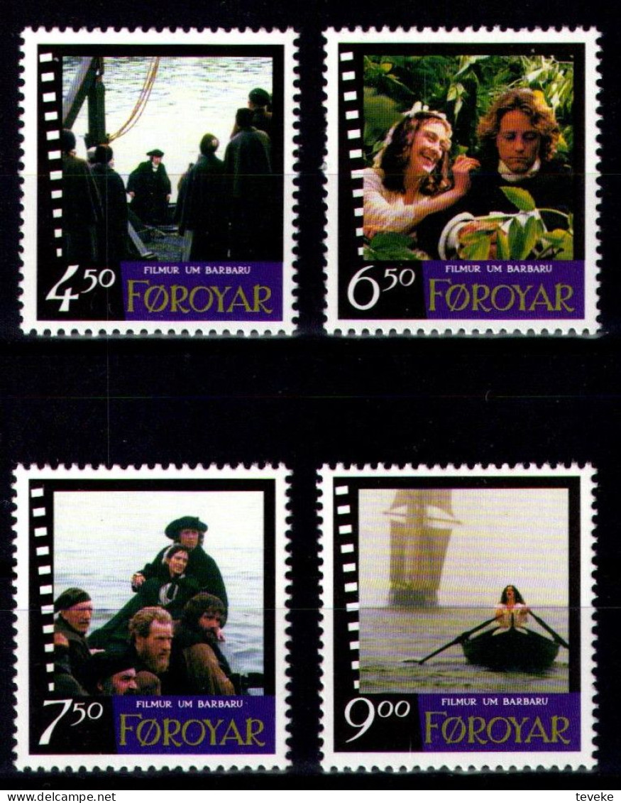 FAEROËR 1997 - MiNr. 322/325 - **/MNH - Film/Cinema - Premiere Of "Barbara" - Isole Faroer