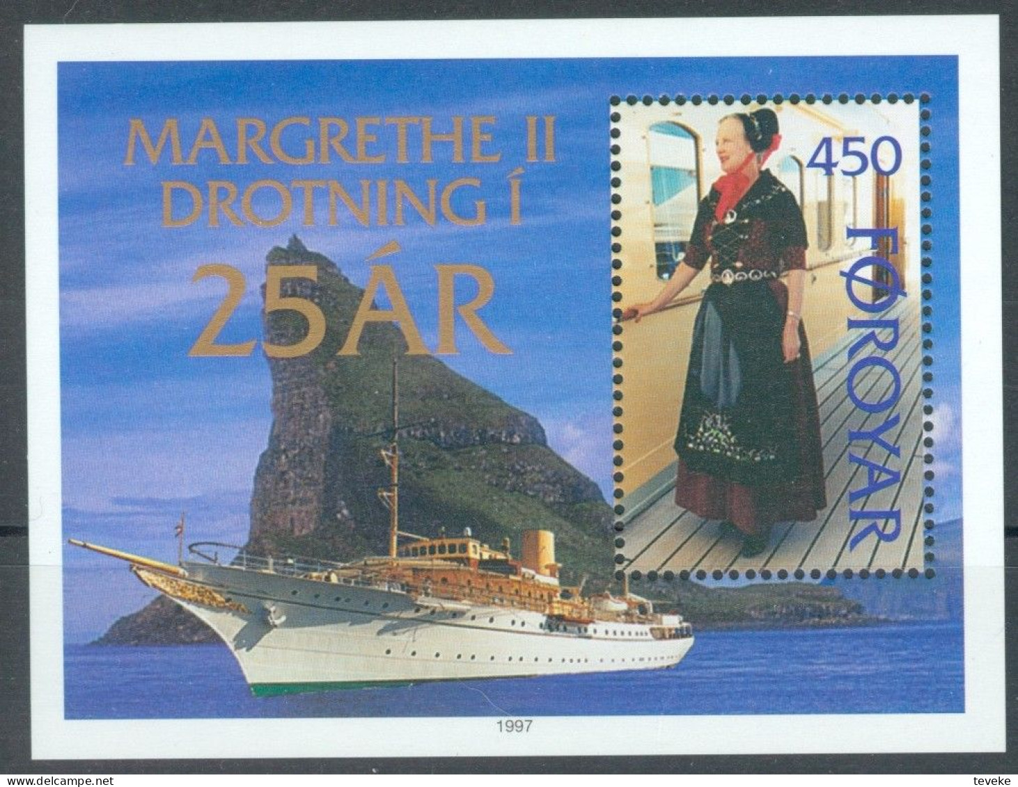 FAEROËR 1997 - MiNr. BL 9 - **/MNH - Queen Margrethe II - Isole Faroer