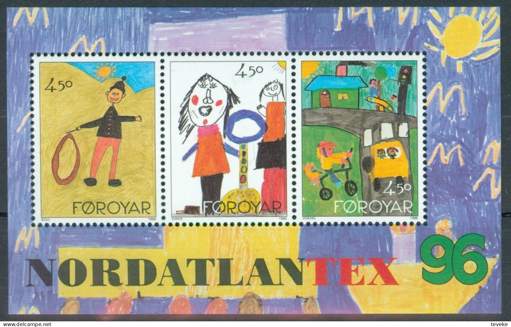 FAEROËR 1996 - MiNr. BL 8 - **/MNH - Stamp Exhibition NORDATLANTEX '96, Tórshavn - Islas Faeroes