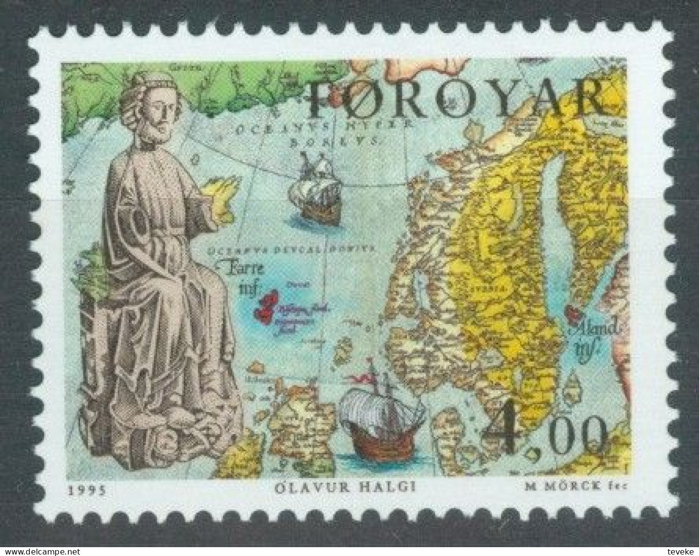 FAEROËR 1995 - MiNr. 288 - **/MNH - 1000th Anniv. Birth Of King Olaf II - Faeroër