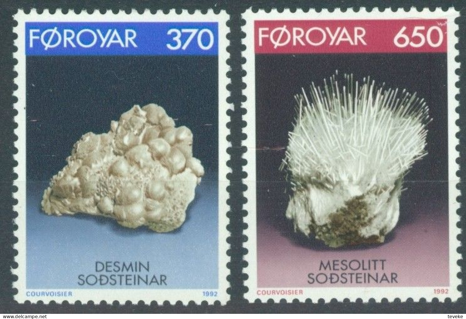 FAEROËR 1992 - MiNr. 237/238 - **/MNH - Minerals - Faeroër
