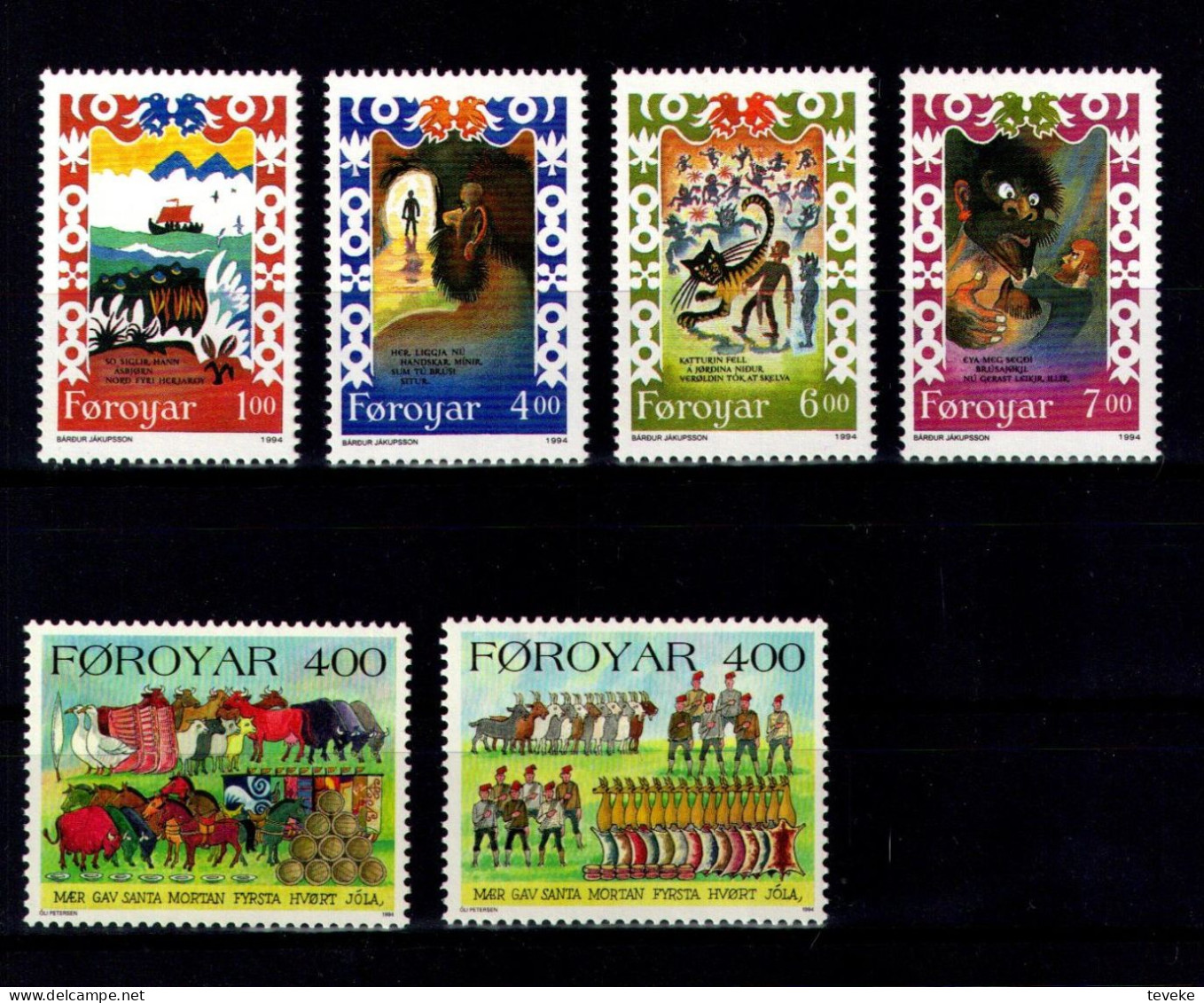 FAEROËR 1994 - MiNr. 256/271 + BL 7 - **/MNH - YEARSET - Islas Faeroes