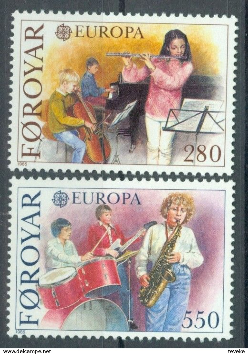 FAEROËR 1985 - MiNr. 116/117 - **/MNH - Europa/CEPT - European Year Of Music - Färöer Inseln