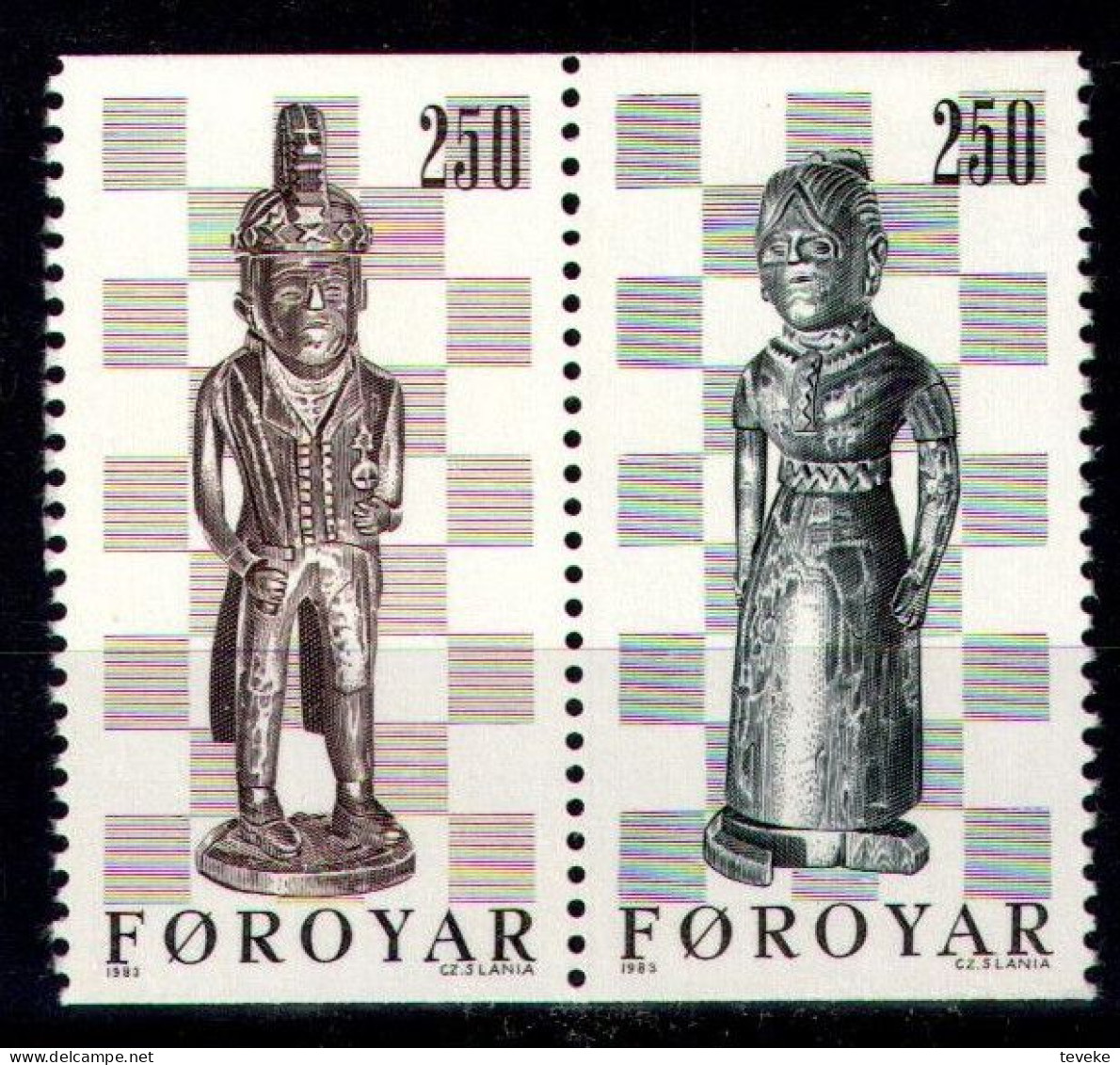 FAEROËR 1983 - MiNr. 82/83 - **/MNH - Chess Pieces - Färöer Inseln