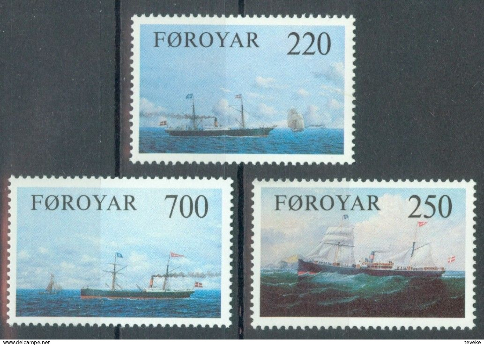 FAEROËR 1983 - MiNr. 79/81  - **/MNH - Ships - Steamships - Féroé (Iles)