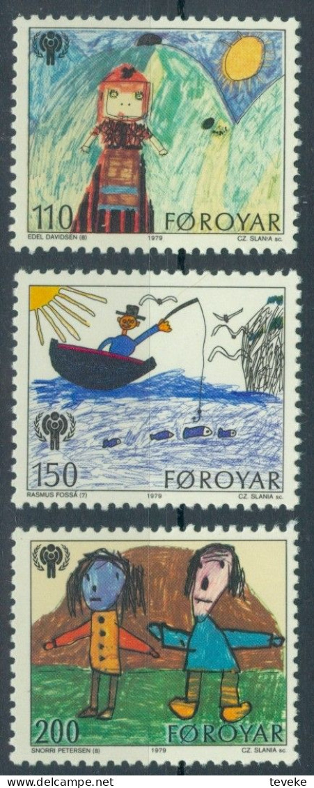 FAEROËR 1979 - MiNr. 45/47 - **/MNH -  International Year Of The Child - Färöer Inseln