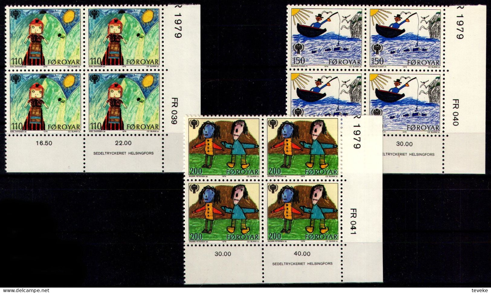 FAEROËR 1979 - MiNr. 45/47 BL4 - **/MNH -  International Year Of The Child - Faroe Islands