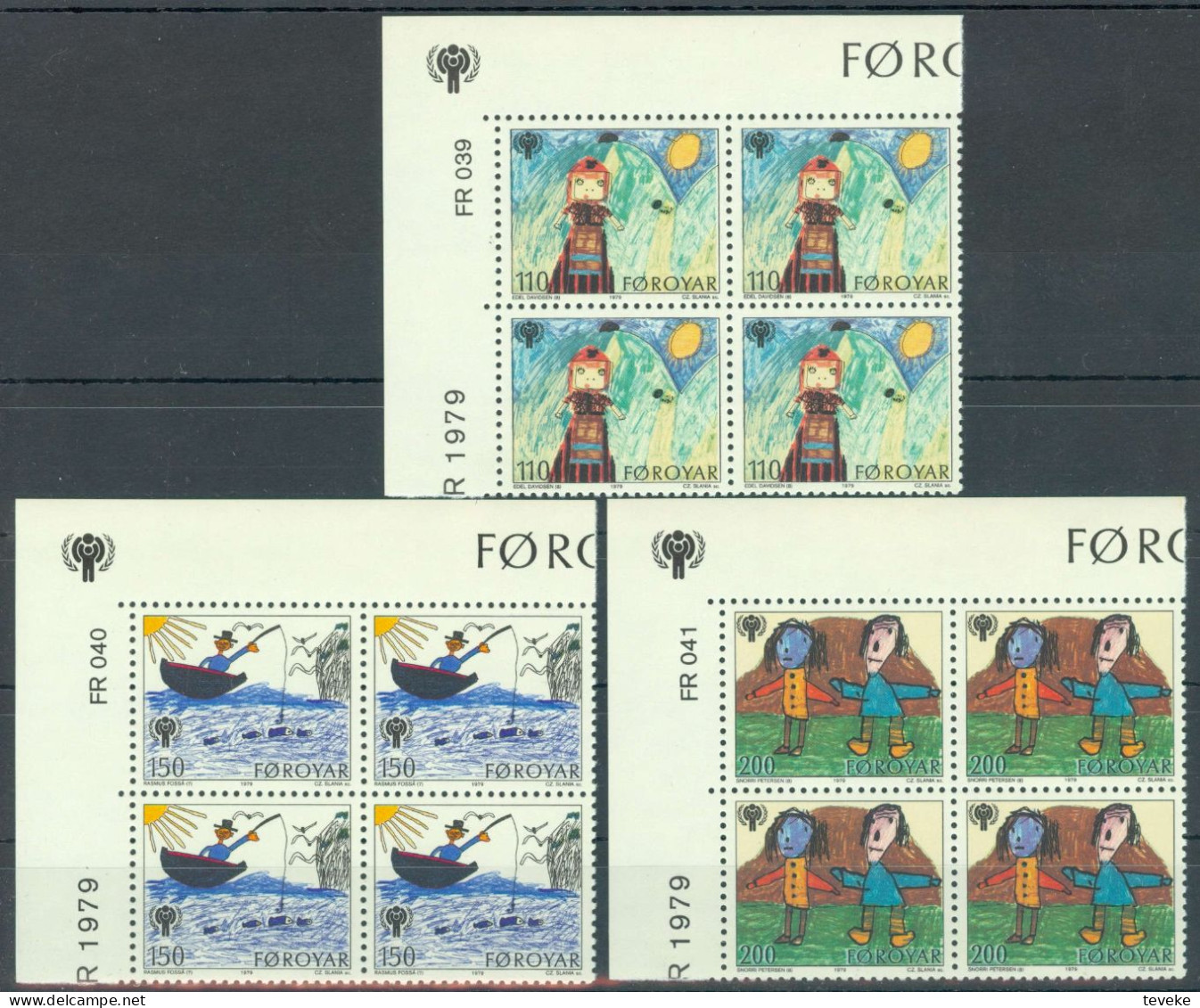 FAEROËR 1979 - MiNr. 45/47 BL4 - **/MNH -  International Year Of The Child - Isole Faroer