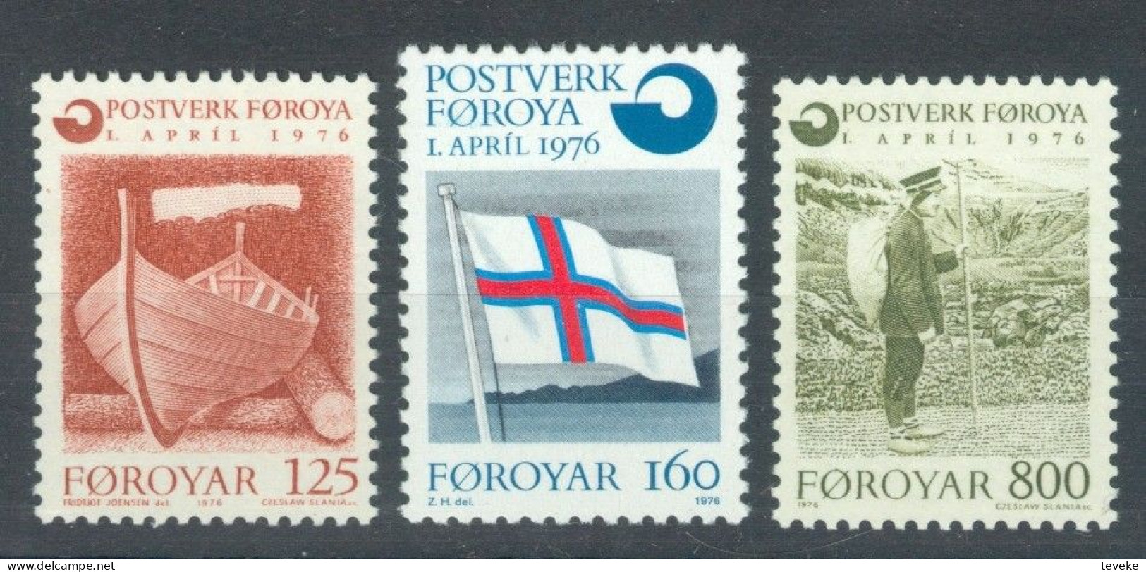 FAEROËR 1976 - MiNr. 21/23 - **/MNH - YEARSET - Färöer Inseln