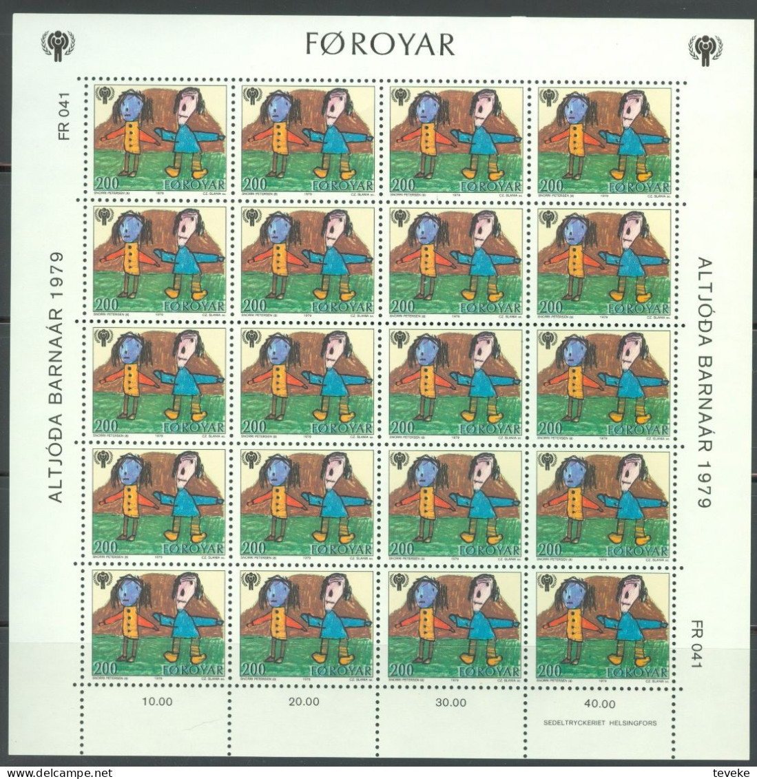 FAEROËR 1979 - MiNr. 45/47 KB - **/MNH -  International Year Of The Child - Färöer Inseln