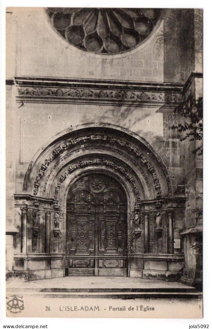 95 / L'ISLE-ADAM - Portail De L'Eglise - L'Isle Adam