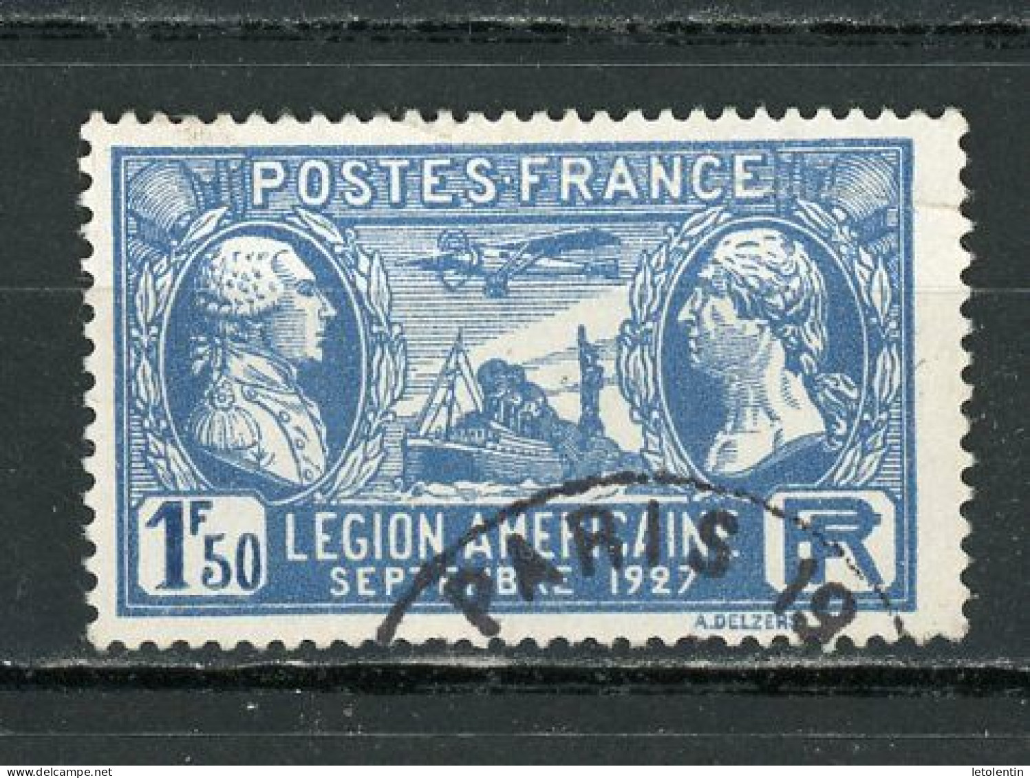 FRANCE - LÉGION AMÉRICAINE   - N° Yt 245 Obli. De “Paris” - Usados