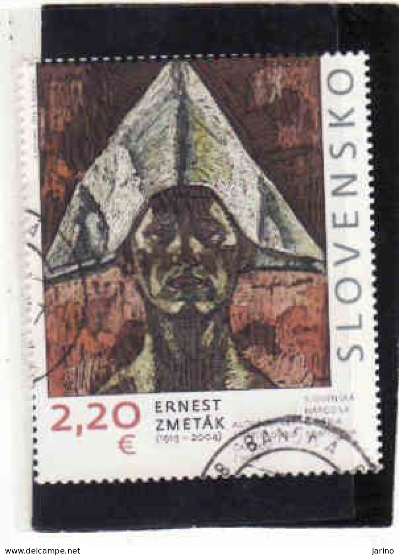 Slovakia 2019, Yv 780, Painter Ernest Zmeták, Art, Used - Used Stamps