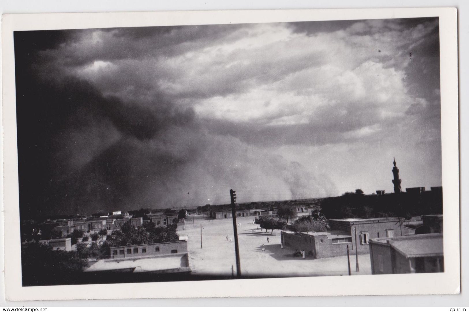 Khartoum Sudan Soudan (?) Sand Storm Photo Postcard Tempête De Sable - Sudán