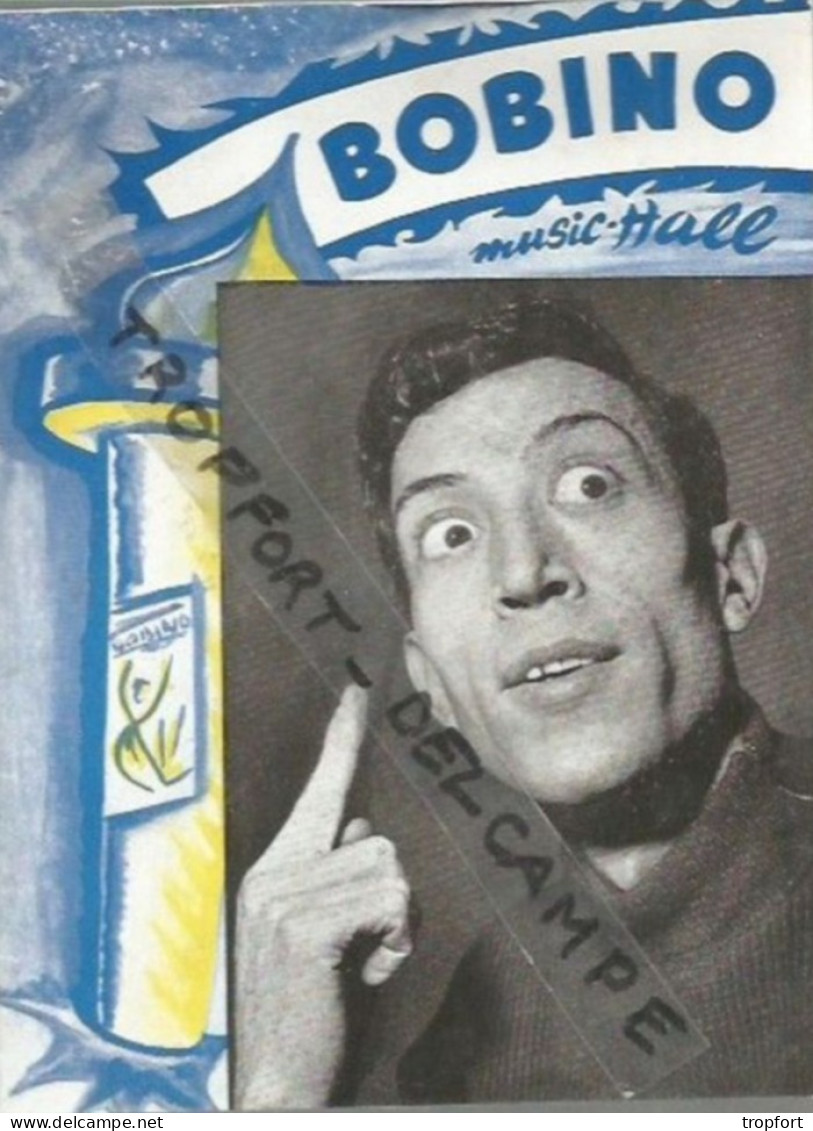 FF / PROGRAMME Ancien THEATRE BOBINO 1956 @@ PHILIPPE CLAY @@ Music Hall / Cabaret / Cirque - Programmi