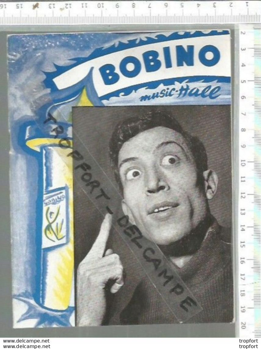 FF / PROGRAMME Ancien THEATRE BOBINO 1956 @@ PHILIPPE CLAY @@ Music Hall / Cabaret / Cirque - Programmes