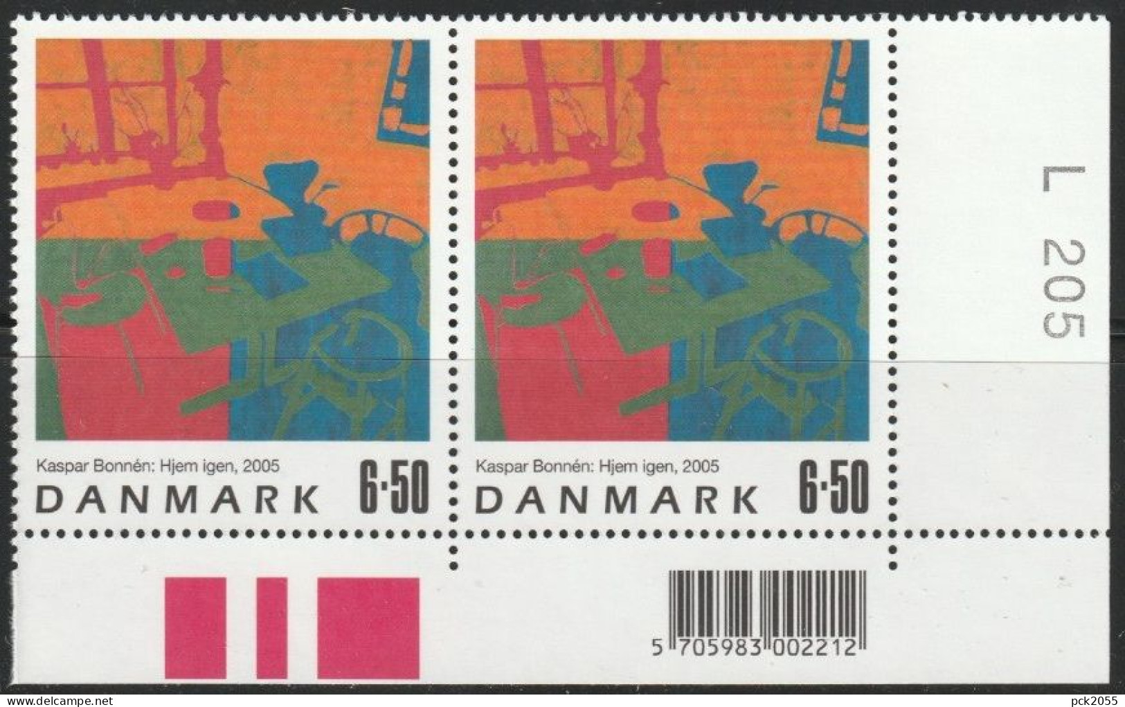 Dänemark 2005 Mi-Nr.1409 Paar Zeitgenössische Kunst( C 142) - Unused Stamps