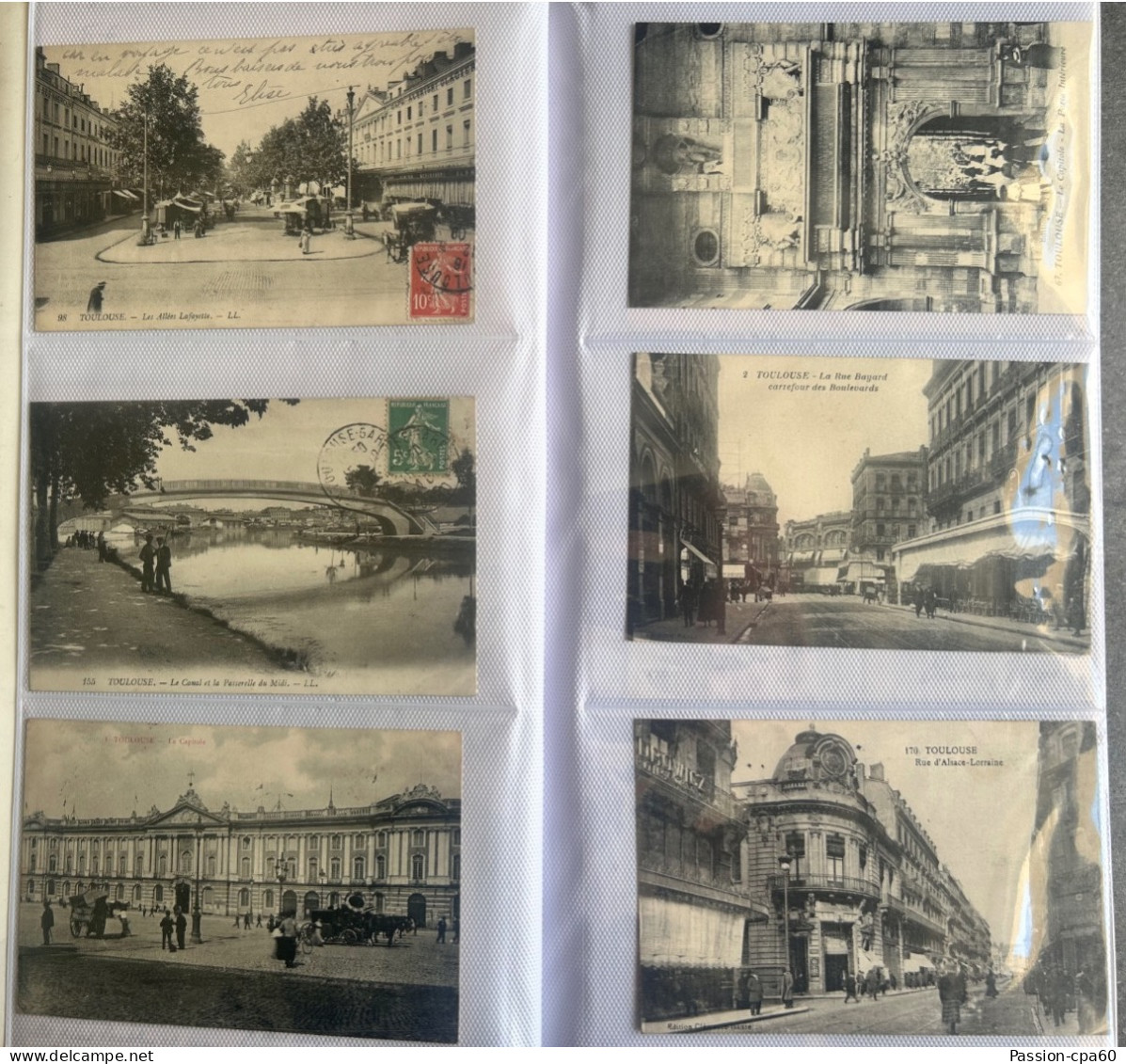 Gros lot de 4 Albums de Cartes Postales Anciennes