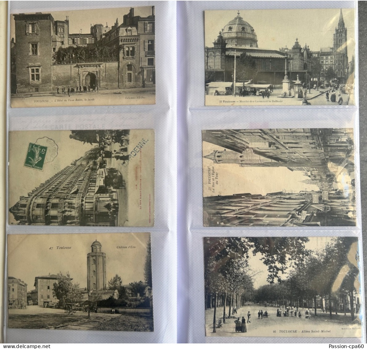 Gros lot de 4 Albums de Cartes Postales Anciennes