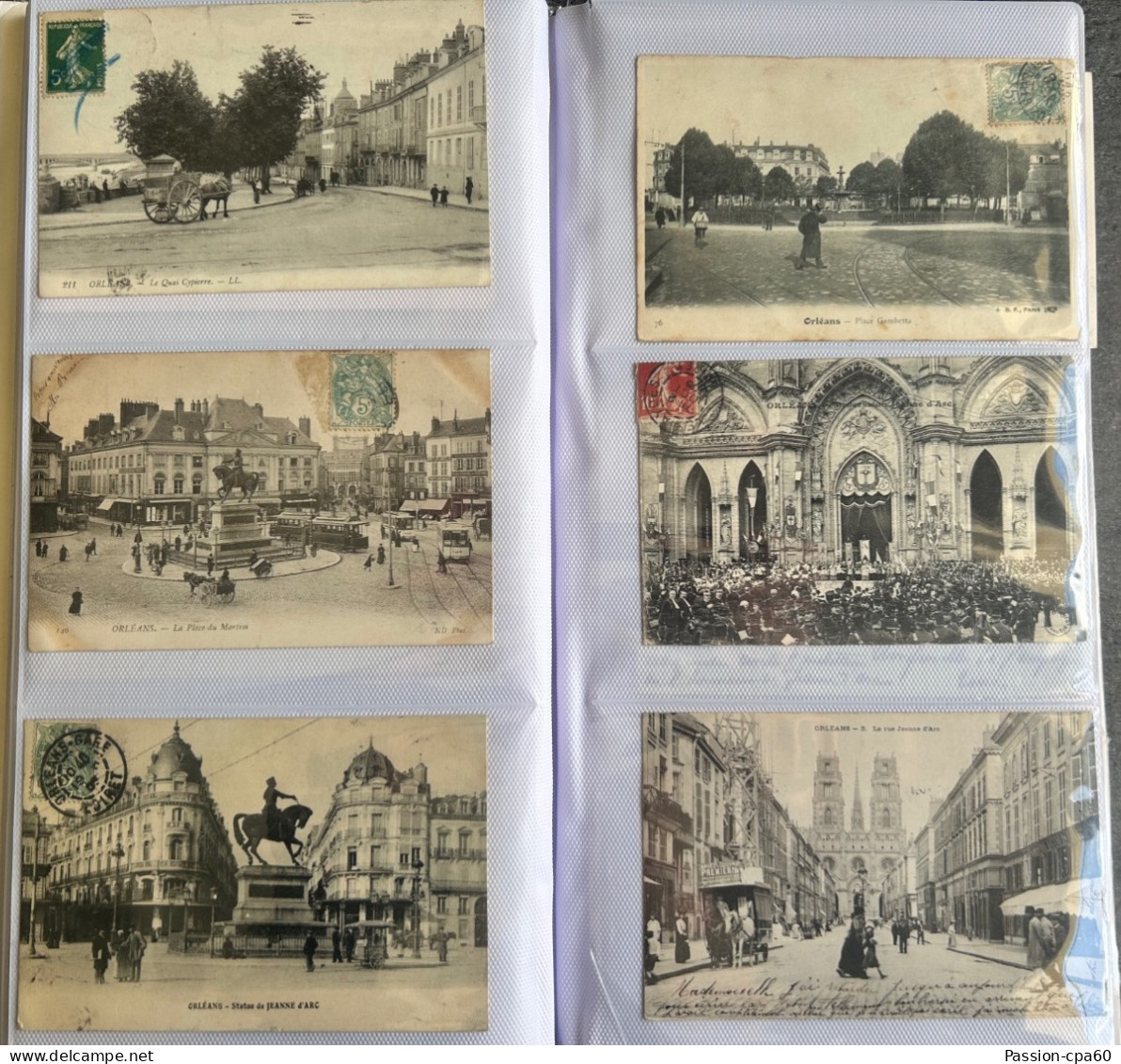 Gros lot de 4 Albums de Cartes Postales Anciennes