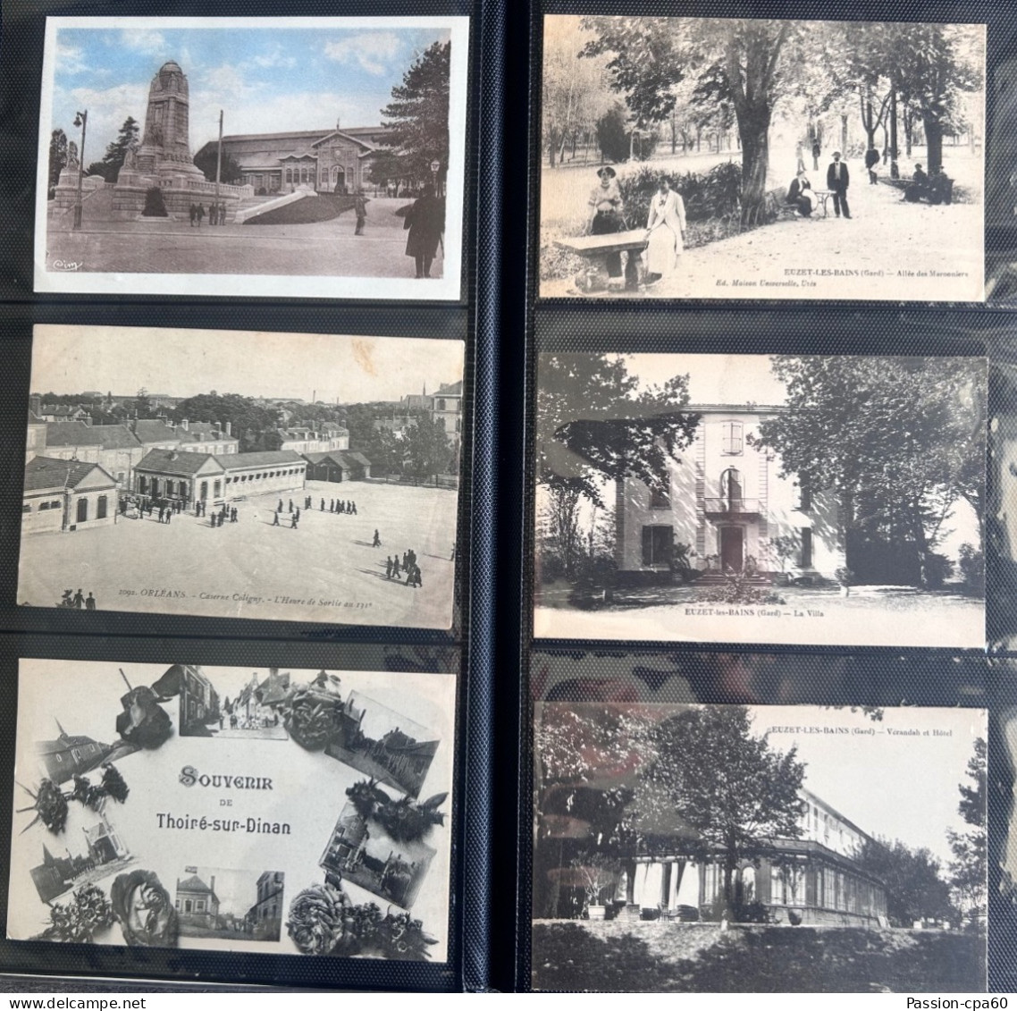 Gros lot de 4 Albums de Cartes Postales Anciennes