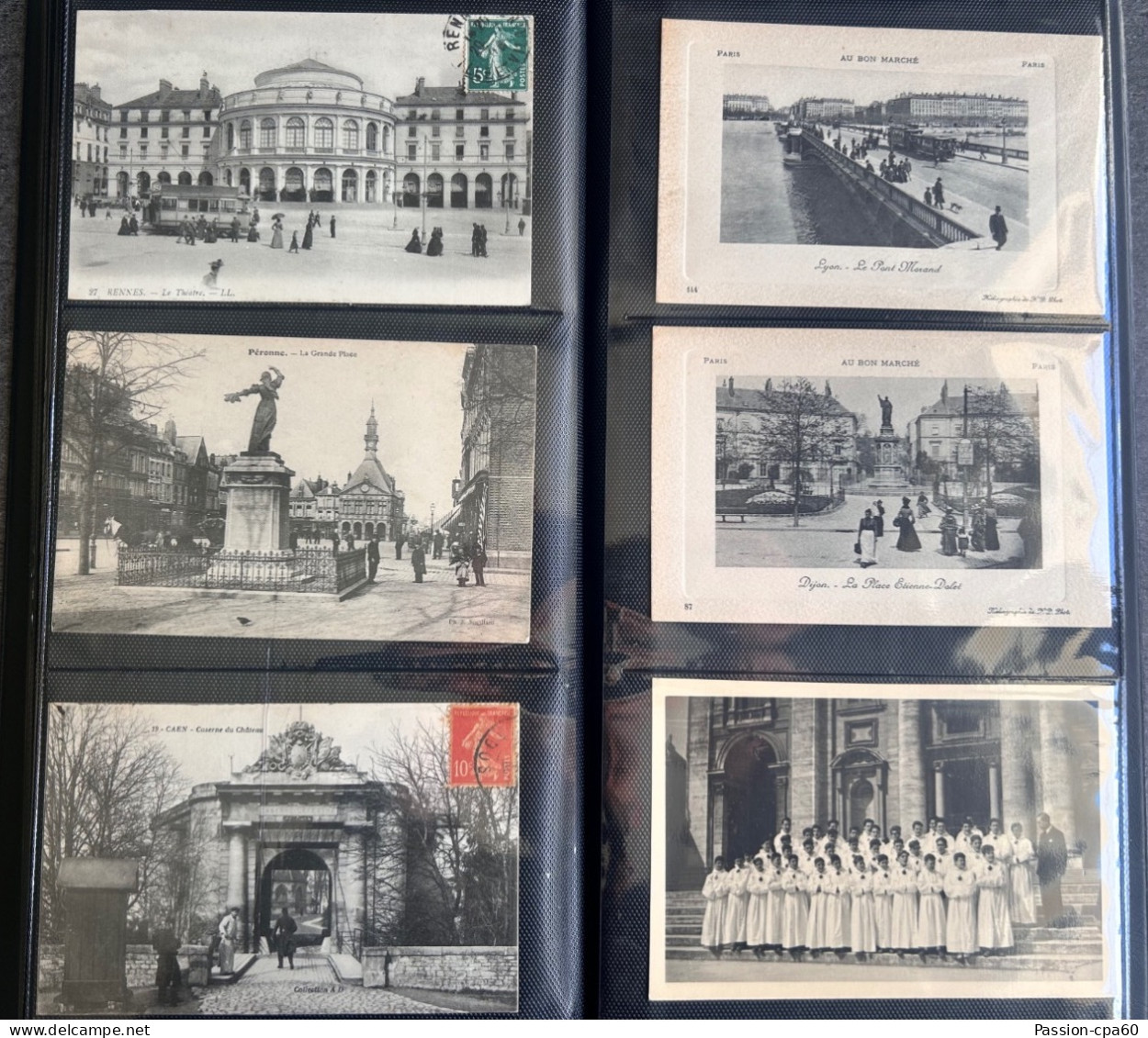 Gros lot de 4 Albums de Cartes Postales Anciennes