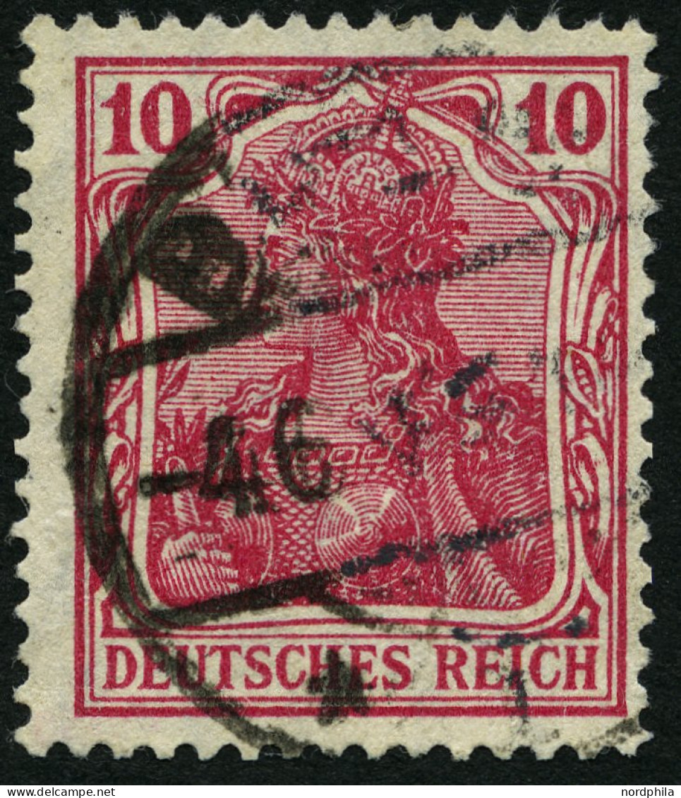 Dt. Reich 86IId O, 1915, 10 Pf. Karmin Kriegsdruck, Feinst, Gepr. Jäschke, Mi. 110.- - Usati
