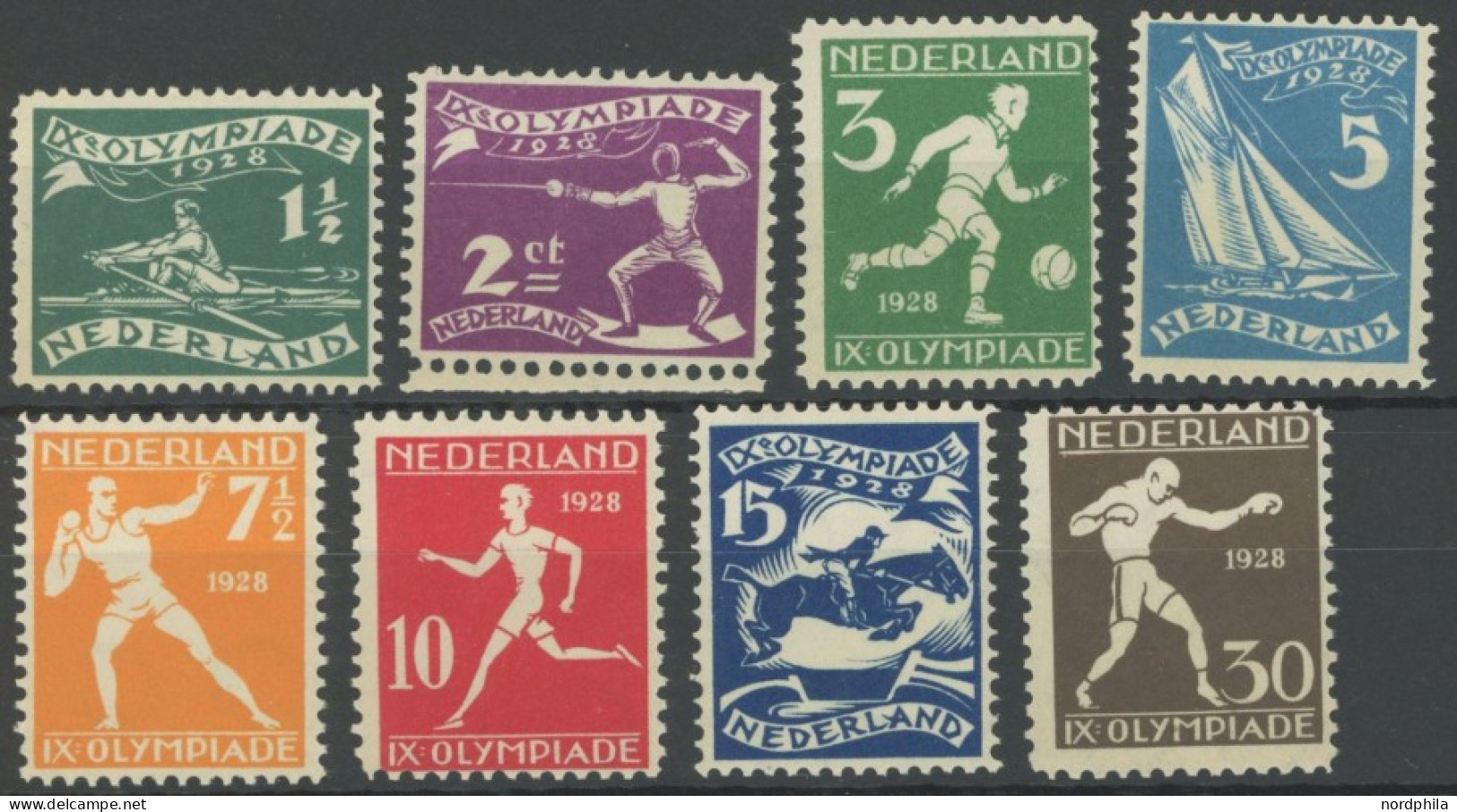 NIEDERLANDE 205-12 **, 1928, Olympische Sommerspiele, Postfrisch, Satz Feinst/Pracht, Mi. 220.- - Sonstige & Ohne Zuordnung