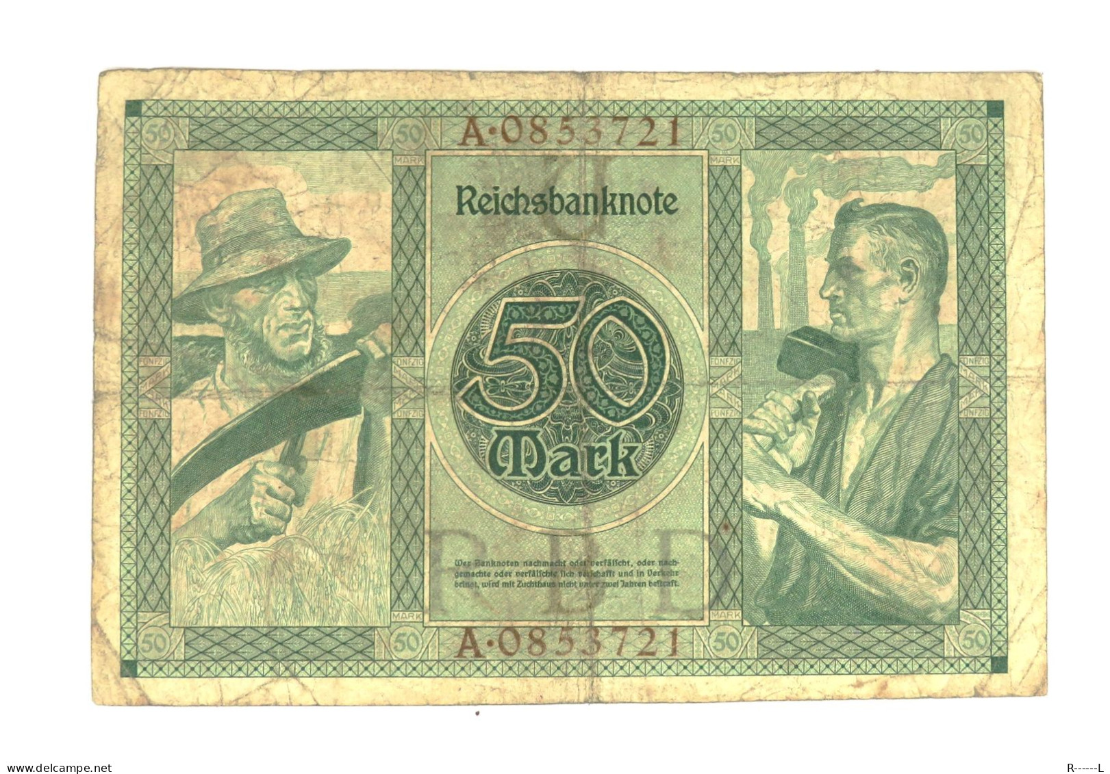 50 Mark Berlin  1920 - 50 Mark