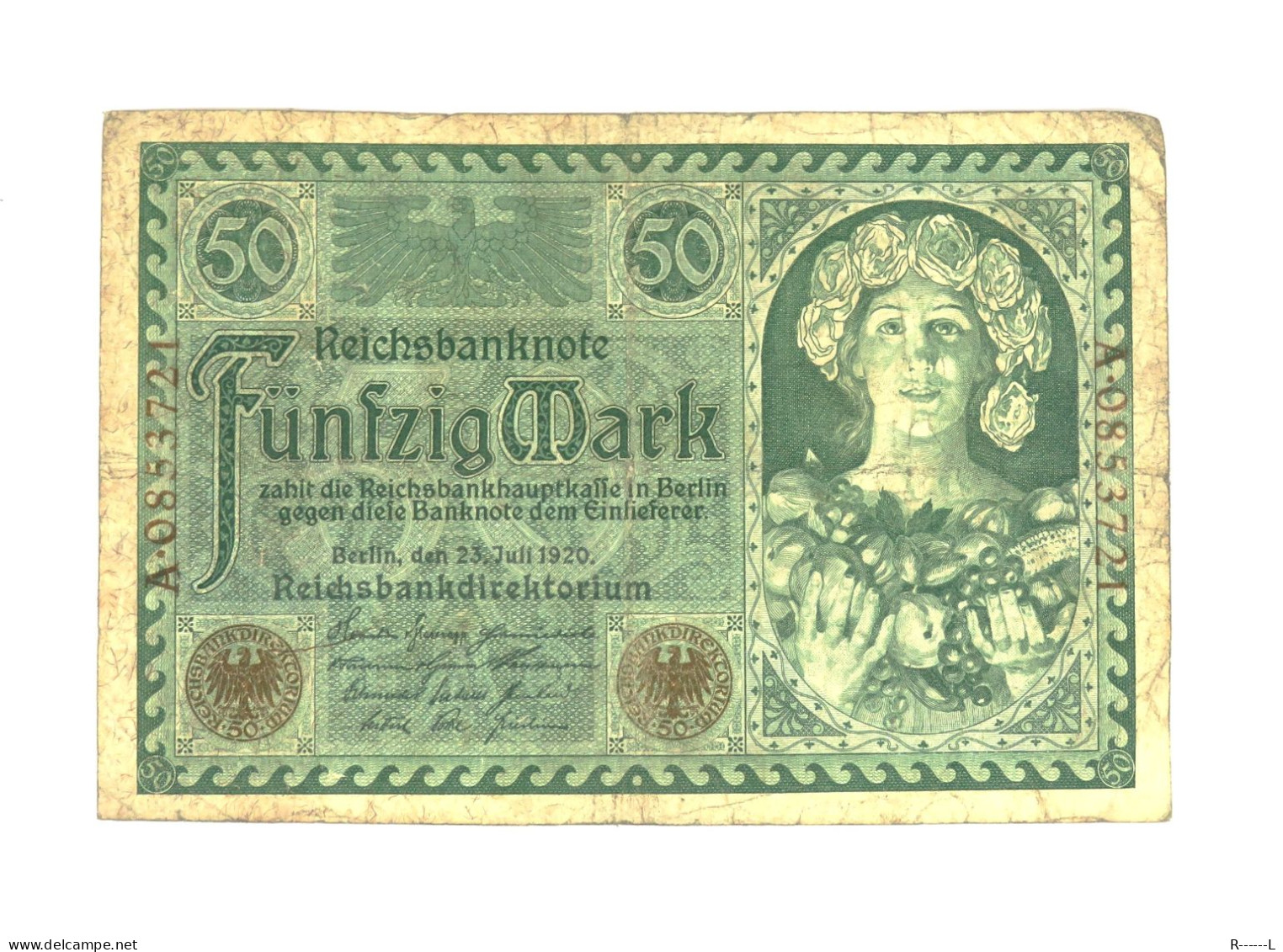 50 Mark Berlin  1920 - 50 Mark