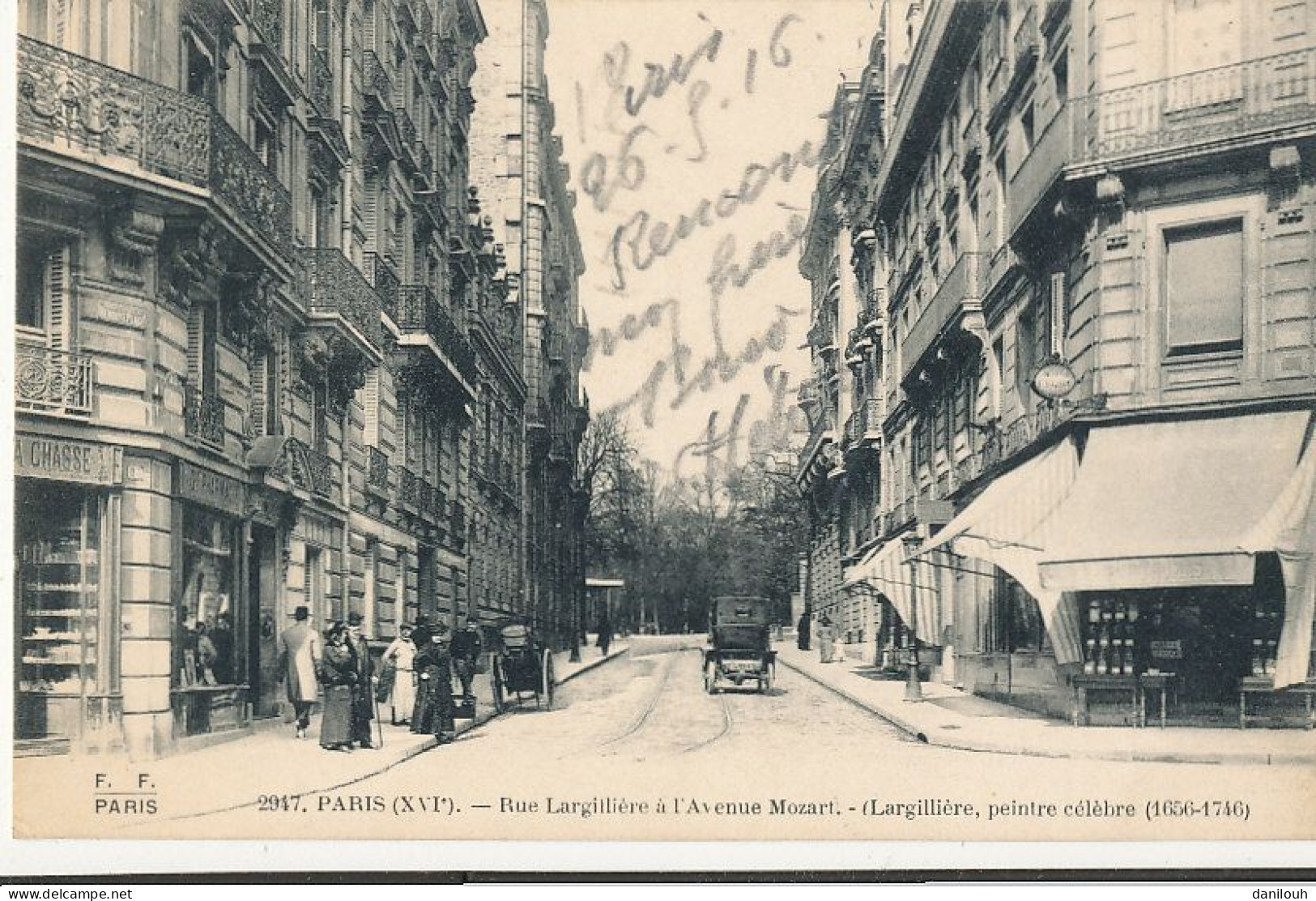 75 // PARIS  XVI EME  Rue Largillière Et Avenue Mozart 2947 - Paris (15)