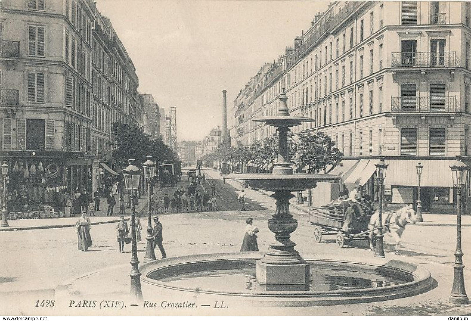 75 // PARIS  XII Eme   Rue Crozatier LL 1428 - Fontaine - District 12