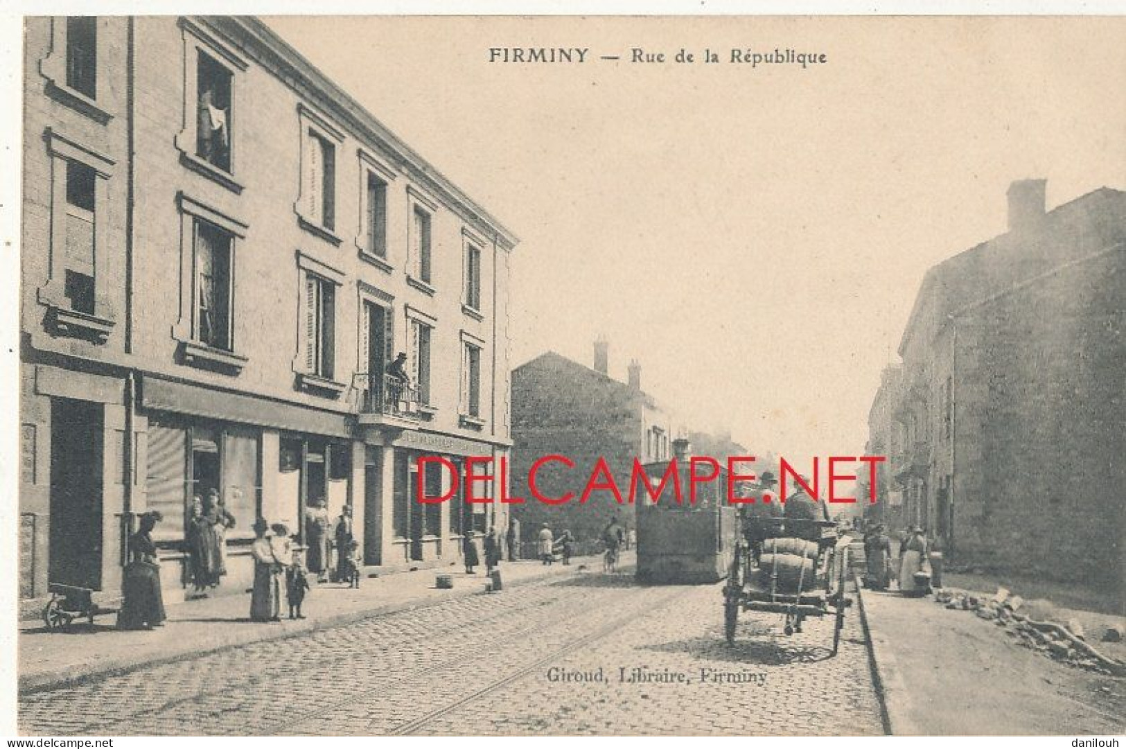 42 // FIRMINY   Rue De La République  Edit Giroud / Tramway - Firminy