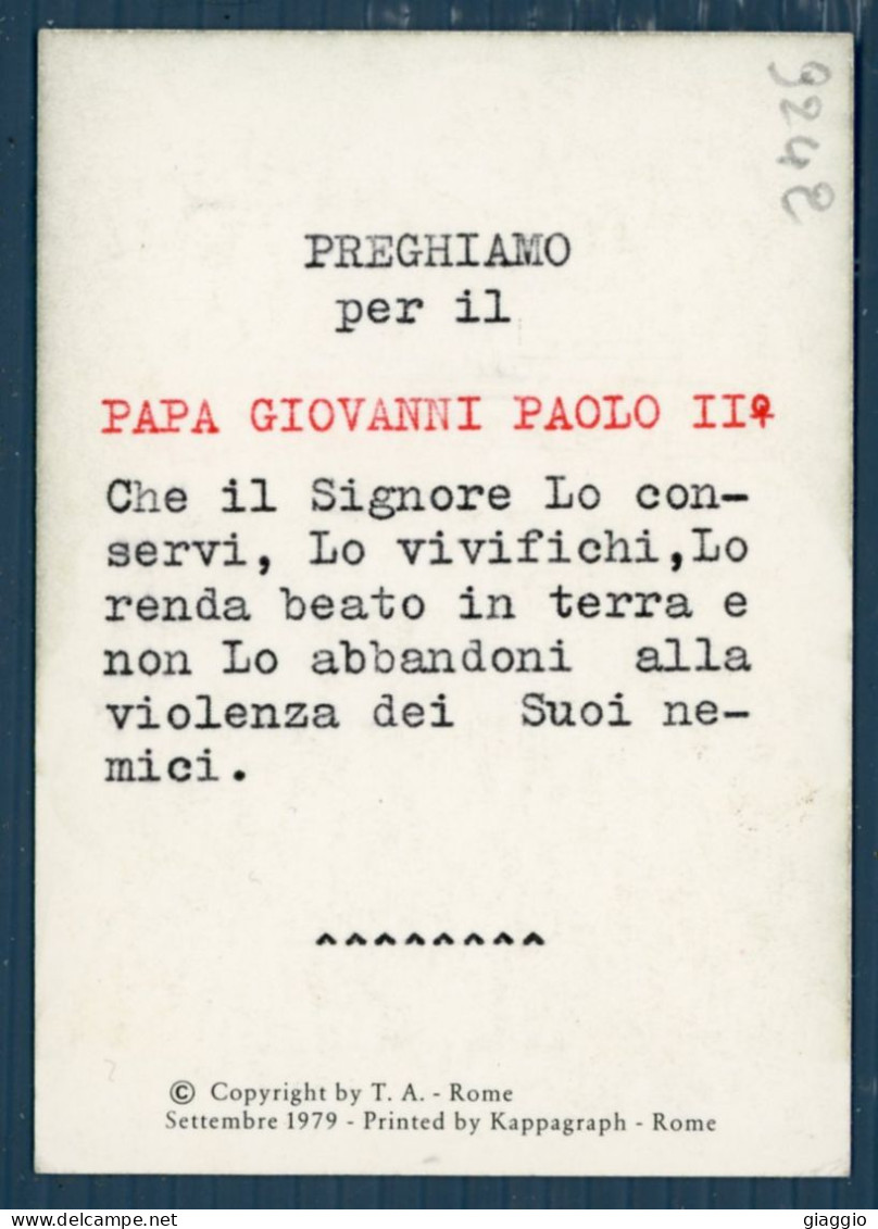 °°° Santino N. 9242 - Papa Giovanni Paolo Ii - Cartoncino °°° - Religion & Esotérisme