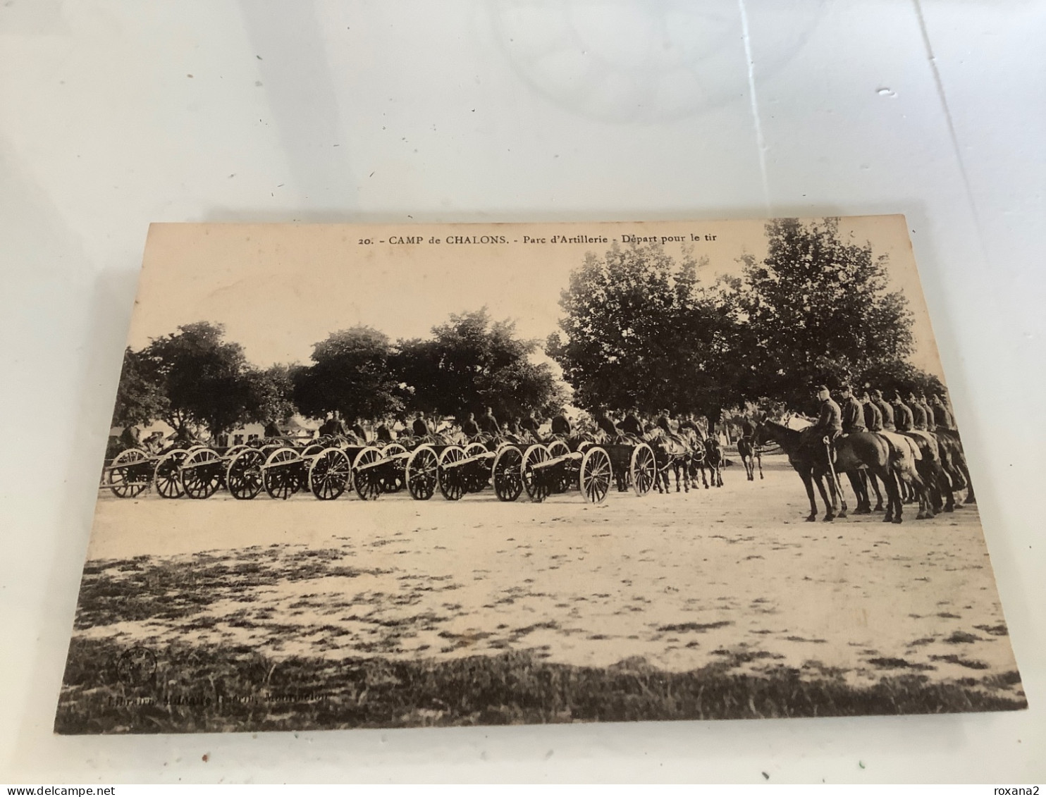 51 CAMP De CHALONS «  20 Parc D’Artillerie Départ Pour Le Tir » - Châlons-sur-Marne