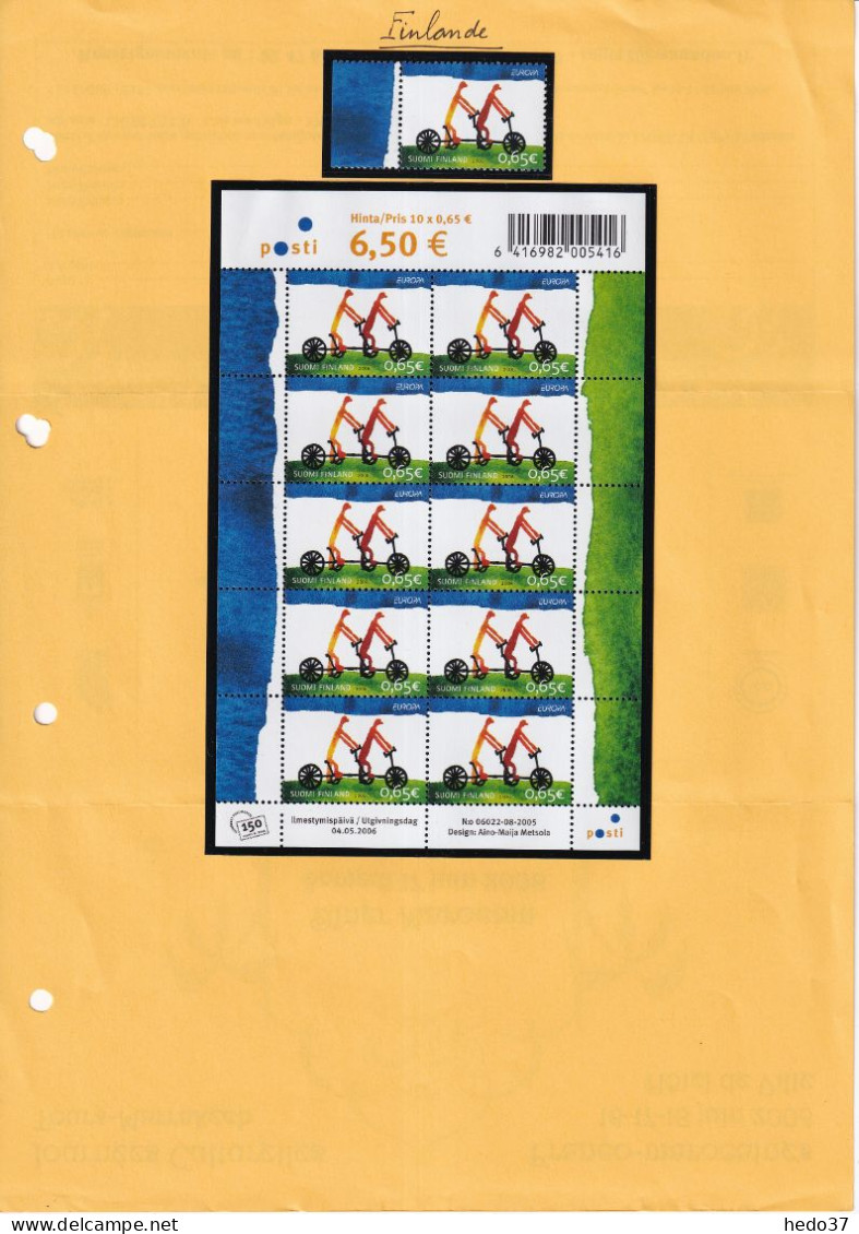 EUROPA 1977/2021 - Finlande timbres et carnets - Neuf ** sans charnière - TB