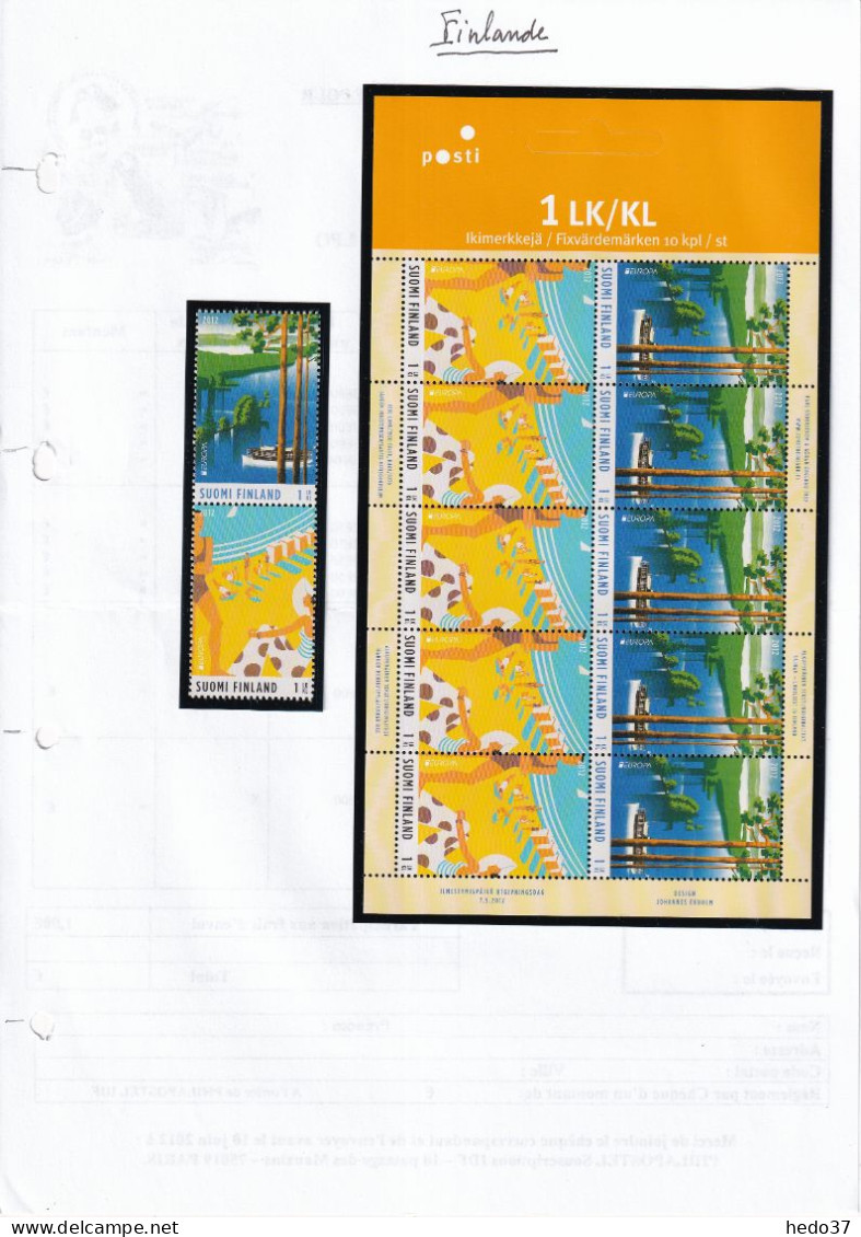 EUROPA 1977/2021 - Finlande timbres et carnets - Neuf ** sans charnière - TB