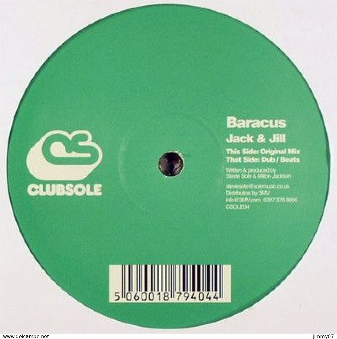 Baracus - Jack & Jill (12") - 45 Rpm - Maxi-Singles