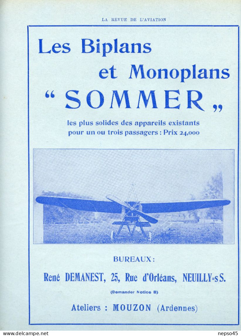 La Revue De L'aviation.Médaille D'Argent à L'Exposition Internationale De Nancy. - Francés