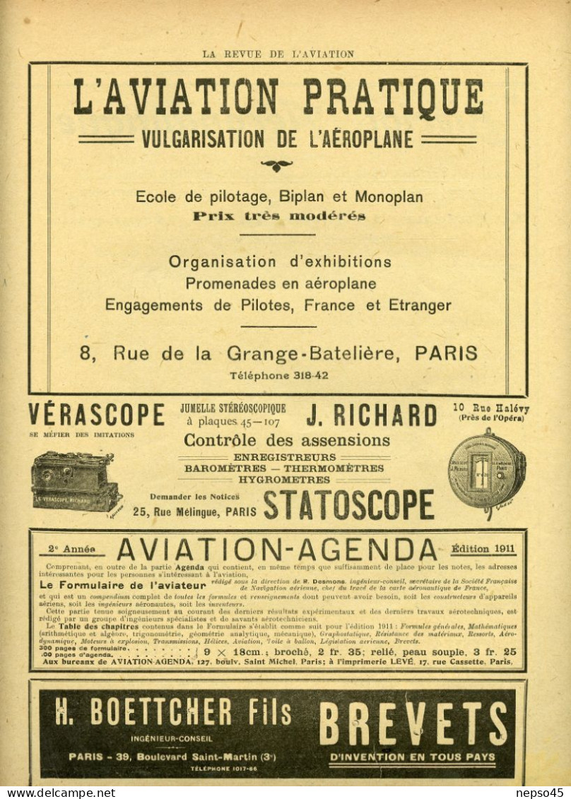 La Revue De L'aviation.Médaille D'Argent à L'Exposition Internationale De Nancy. - Français