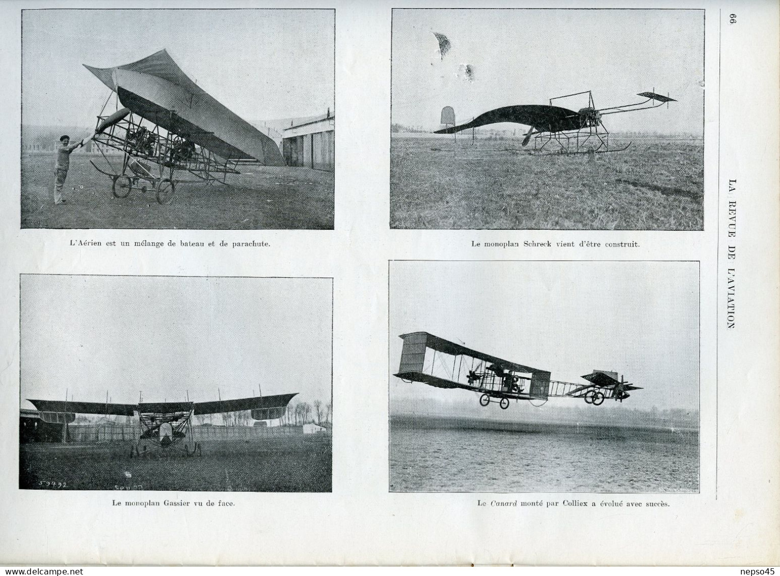 la revue de l'aviation.Médaille d'Argent à l'Exposition Internationale de Nancy.