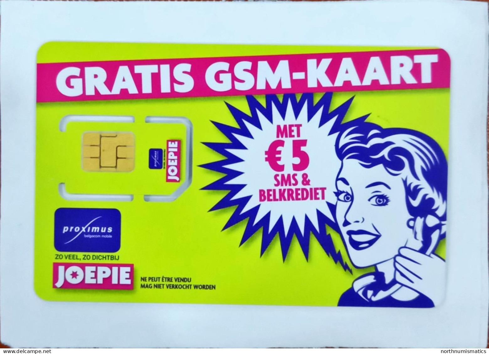 Proximus Gratis  Gsm  Original Chip Sim Card - Verzamelingen