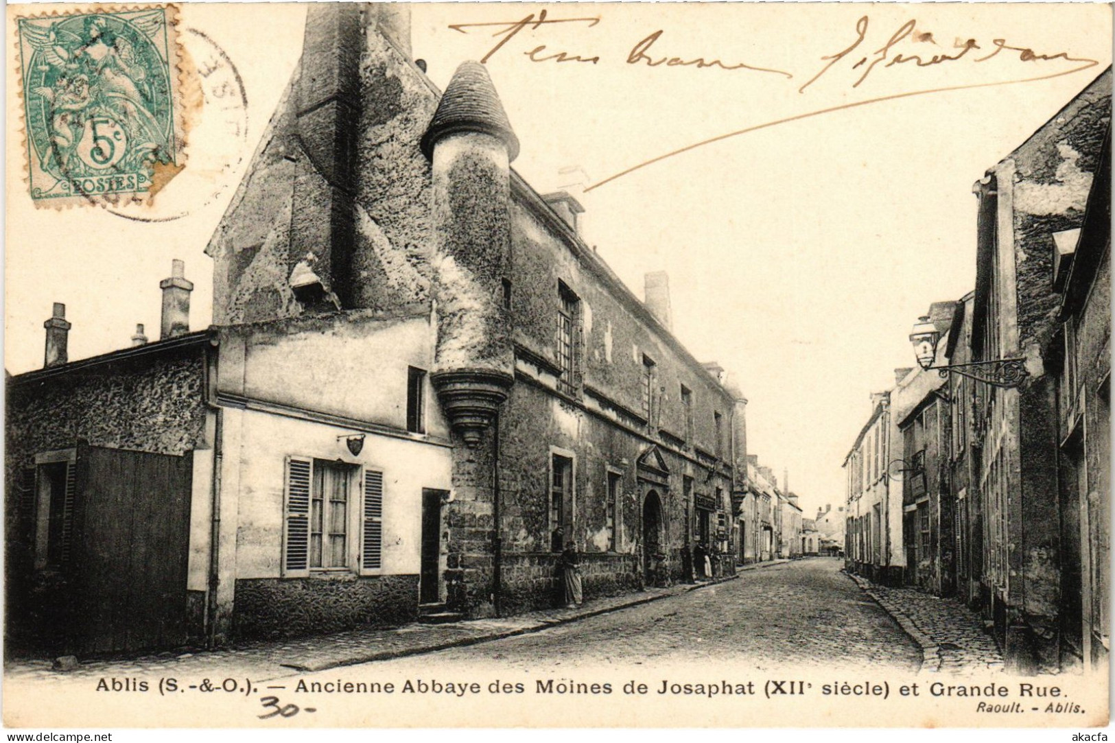CPA Ablis Abbaye Des MOines De Josaphat Grande Rue (1390941) - Ablis