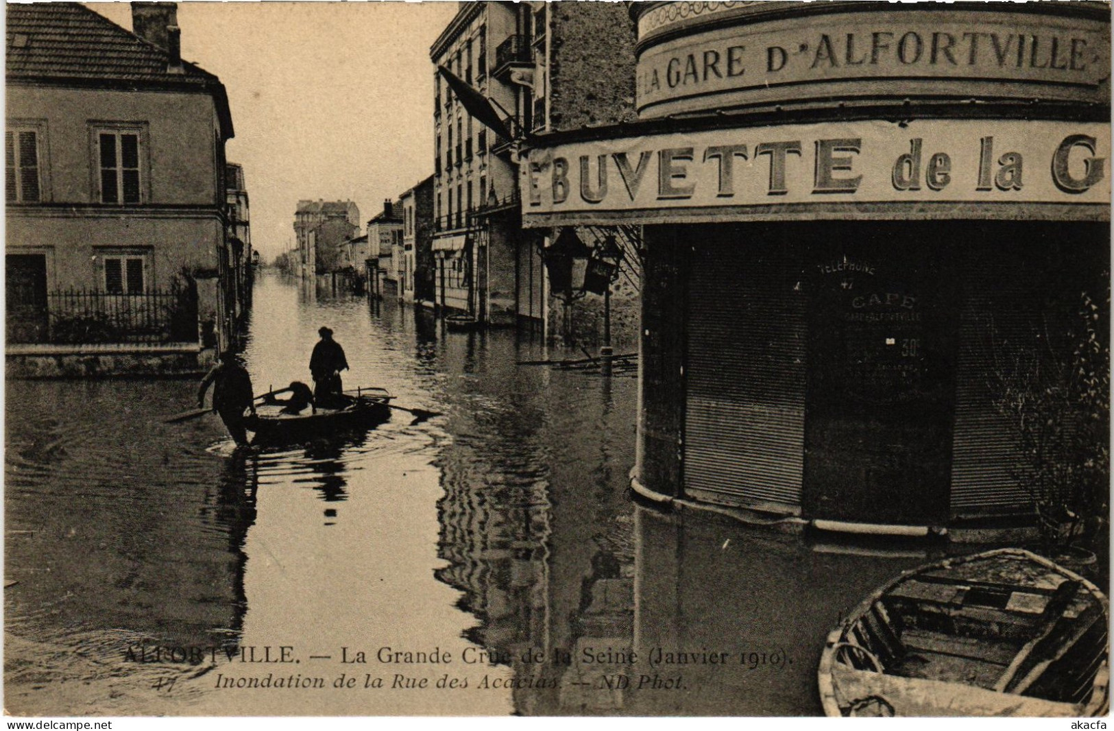 CPA Alfortville Rue Inondations (1391253) - Alfortville
